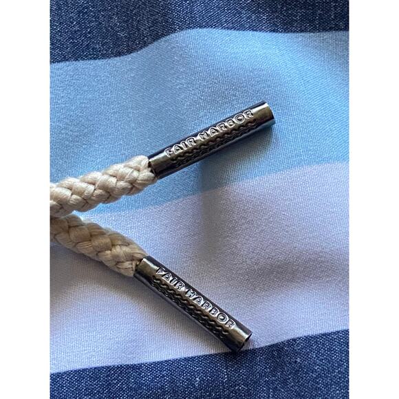 FAIR HARBOR Gray/Blue Striped Swim Shorts sz XL - Picture 3 of 11